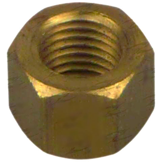 Exhaust Nut (Brass) for Toyota, M10 X 1.25, Hex 14.3mm, L 10.5mm