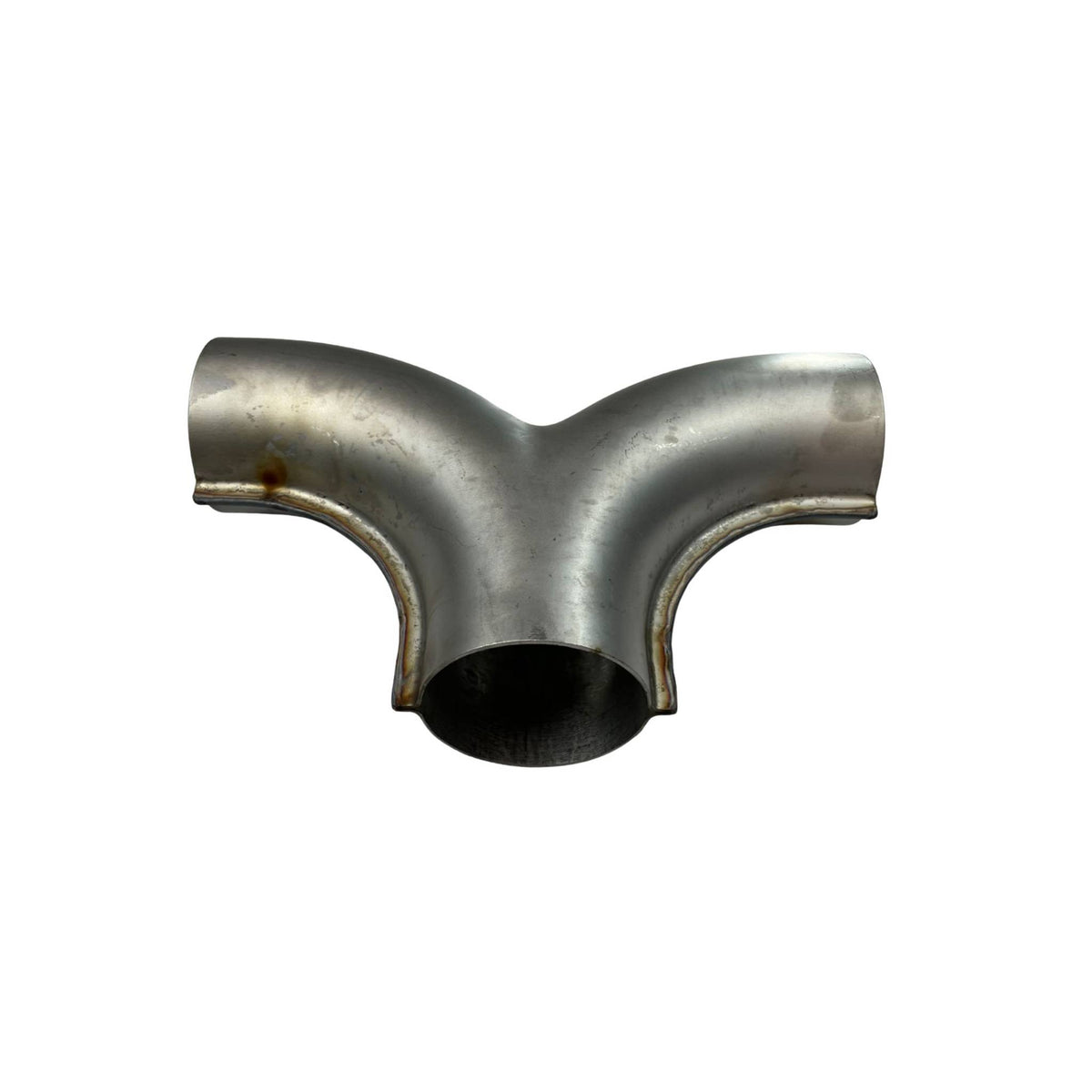 Redback T-Pipe Single 2 1/2" (63mm) In Twin 2 1/2" (63mm) Out 409 - TP063-409