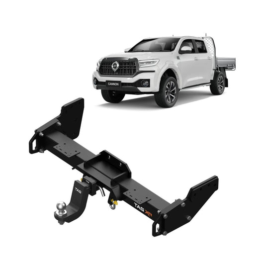 TAG Extreme Recovery Towbar & Direct Fit Wiring for GWM Cannon Cab Chassis 2020-2024 | 3500kg towing - TXRA19-K201