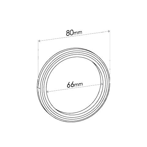 Redback Spiral Wound Ring Gasket - ID 66mm, OD 80mm, THK 5mm, SPIRAL - TYG150