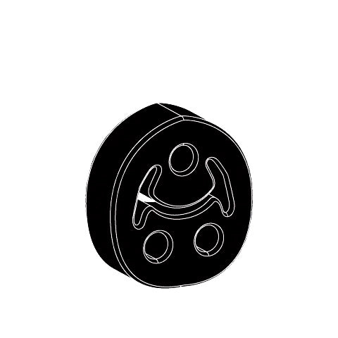 Redback Exhaust Rubber for Toyota Rav4 1990-2006, Toyota Spacia 1990-2006, Toyota Tarago 1990-2006 + 3 more - TYR023