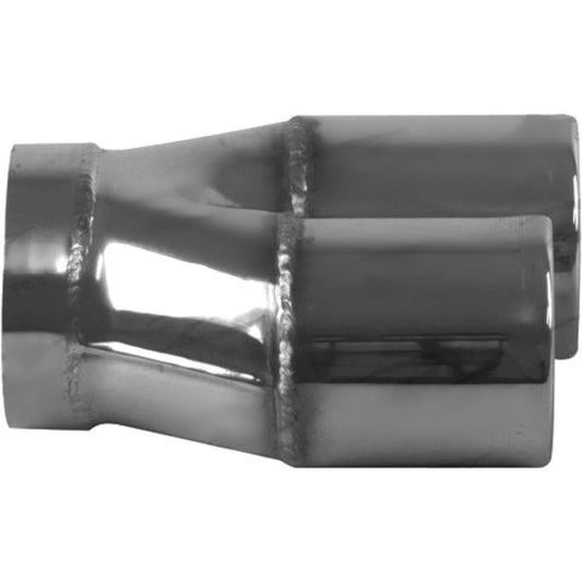 XFORCE - 3.5" Inch Inlet Twin 80mm Straight-Cut Round Staggered Tip
