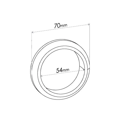 Redback Flange Gaskets for Ford Falcon & Fairlane 4V, Material Wire mesh, ID 54mm, OD 70mm - UNG011W