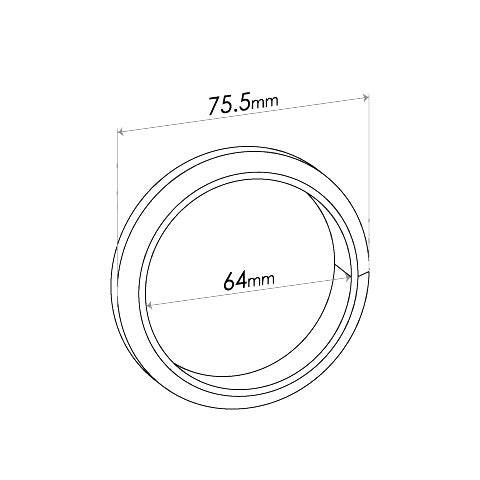 Redback Double Taper Ring Gasket - ID 64mm, OD 75.5mm, THK 15mm, FIBRE - UNG014
