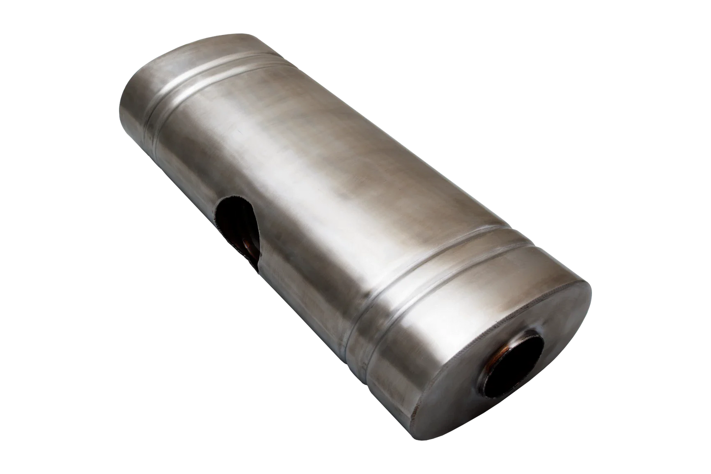 XFORCE - 2.5″ Single Side In, Dual 2.25″ Side Out, 5″ X 18″ X 24″ Oval Muffler