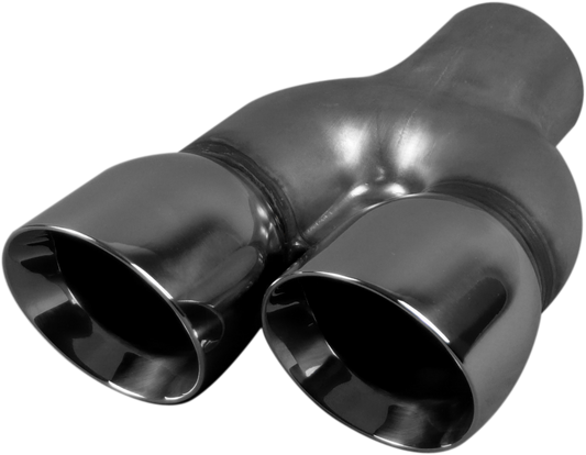 Redback VE Commodore - Right, In 63mm(2-1/2"), Out 76mm(3")x2, Stainless - Z645-63