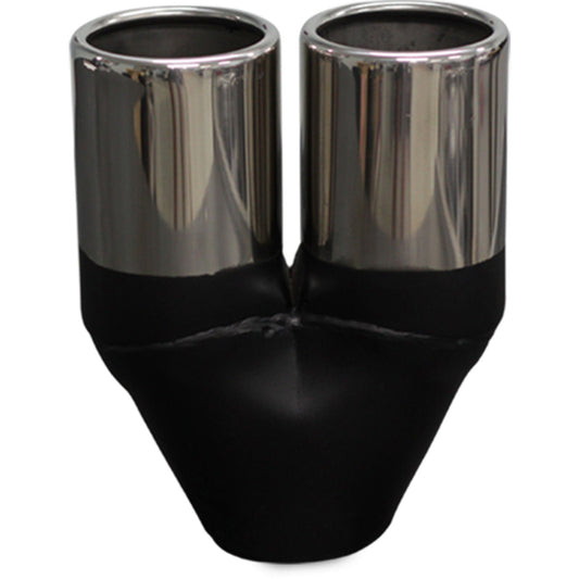 Y Piece Exhaust Tip - 2 1/4" Inch (In) 2 1/2" Inch (Out)